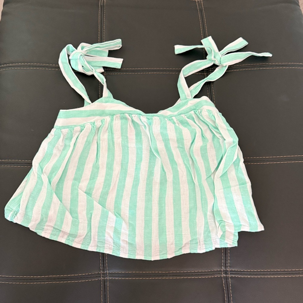 STONEY CLOVER LANE GREEN STRIPED TANK